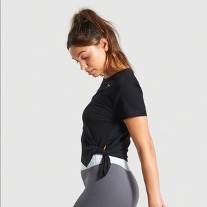 Gymshark black tee medium